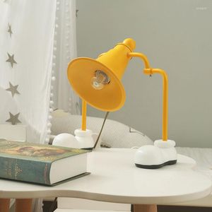 Bordslampor Cartoon Bell Man Lamp Creative Eye Protection Wall for Aisle Tak Lärande sovrum Barnrumsdekor