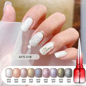 Gel de unha 15ml Polhon Polhon Secy Secy Ice Penetration Sem odor Winter Shell Thread Glitter Pearl para feminino