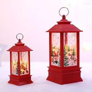 Table Lamps Led Christmas Flame Light Simulation Portable Mall Window Bar Small Oil Lamp Interior Decoration Supplies