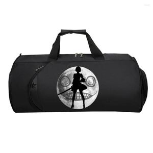 Duffel Bags Men Travel Luggage Bag Handbag Teenagers Suitcase Large Multifunction Shoulder Tote For Game NieR:Automata