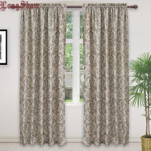 Gardin modern grå tjock jacquard dekorativa gardiner för vardagsrum sovrum lyxigt europa stil termisk natt