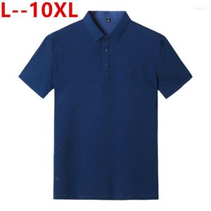 Polo da uomo 10XL 8XL 6XL 5XL 4XL Polo da uomo Marche di abbigliamento Manica corta Estate Uomo Polo in cotone Uomo Camicie taglie forti