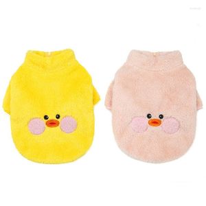 Dog Apparel Winter Warm Clothes Pajamas Coats For Puppy Cute Duck Design Pet Fleece Coat Jacket Chihuahua Yorkie Poodles