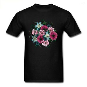 メンズTシャツブーケTシャツバレンタインデーTシャツメンズシャツ女性服花花トップラバーズギフトティーカスタムカップルマッチ