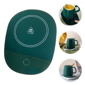 テーブルマット1PCコーヒーマグウォーマーUSBウォーターカップ暖房パッド（緑）