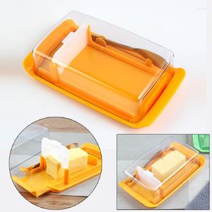 Plates Butter Dish Box Container Cheese Server Sealing Storage Keeper Tray With Lid Kitchen Dinnerware For Home Cutting