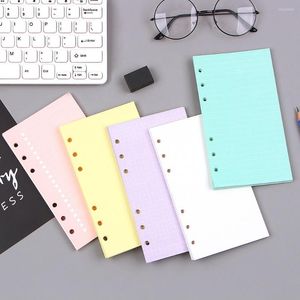 Fashion Colorful Notebook Accessories A5 A6 Solid Color Planner Inners Filler Papers 40 Sheet/ Set Inside