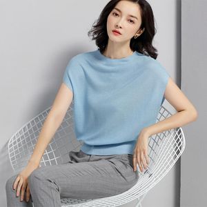 Kvinnors T -skjortor Kvinnor Top Short Sleeve Turtleneck Collar Tshirt All Match Tee Viscose Fiber Shirt Women Clothings