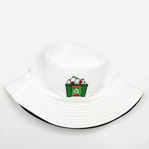 Berety 2023 Butelki haft haft bawełniany wiadra fisherman na zewnątrz podróżne czapki słoneczne czapki dla mężczyzn i kobiet 394