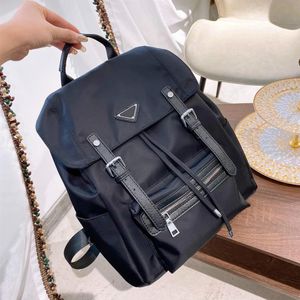 2021 Herr Black Ryggs￤ckar Brand Black School Bags Backpacks Nylon String Luxury Shouler Bags Medium Travel Bag PD20122901267T