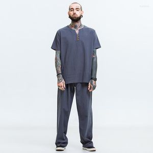 Мужские рубашки Trey Summer Men 8xl 9xl рубашка льняная льня