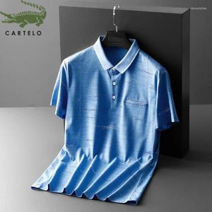 Men's Polos CARTELO Polo Shirt Men Summer Fashion Casual Business Lapel Comfortable Short-sleeved