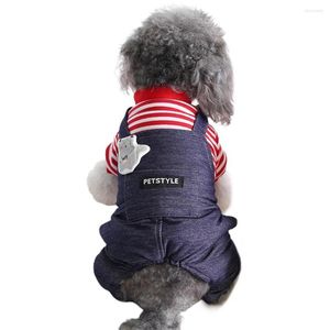 Köpek giyim evcil hayvan tulum göz alıcı kıyafetler kumaş kovboy tarzı kış atlayıcıları köpek dükkanı için dekor