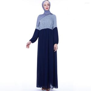 Ubranie etniczne Islamskie Indie Pakistańska długa sukienka spódnicy moda Pull Kolor Ramadan Summer Turkey Bangladesz Dubai Slim Chifon