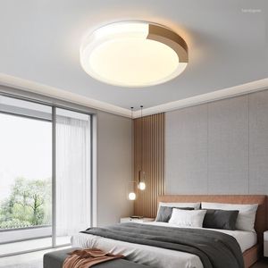 Ceiling Lights 48W Gold Round LED Light Fixture Bedroom Lamp Bar Luminaire Luxury Study Circular Office Lighting Lampara