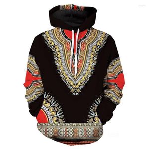 Hoodies masculinos Africano Custom Folk 3D Capuz impresso Harajuku Native Streatwear Sweatshirt Men.
