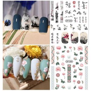 Nail Art Kits Chinese Style Stickers DIY Practice Plum Blossom Jewelry Back Glue