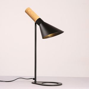 Tischlampen Schwarz / Weiß Nordic Art Creative Study Eisen Winkelverstellbare Schlafzimmerlampe Deco Maison Luminaria De Mesa