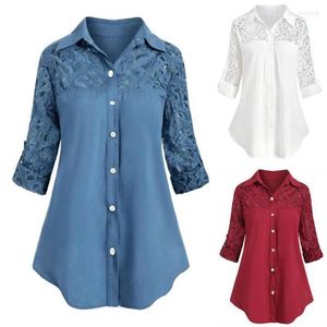 Blusas femininas camisas de mulher Blusa Mulheres tops de manga comprida cor pura para camisa ao ar livre spring hora22