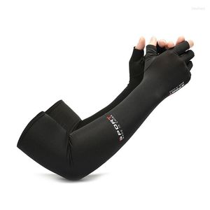 Knäskydd unisex utomhus sportkomprimering arm ärmar uv solskydd kylande män kvinnor cyklar varmare