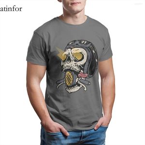 Herr t-skjortor skalle cyklist t-shirt mode par matchar söt överdimensionerad toppkvalitet 25830