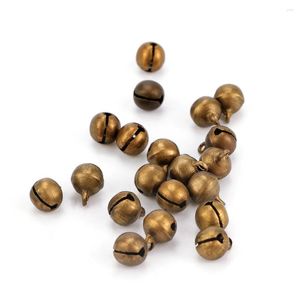 Noel Dekorasyonları 100pc 6/8mm Retro Metal Bakır Bells Ana Parti El Sanatları Dekorasyon Süsü DIY El Sanatları Hediye El Yapımı Jingle