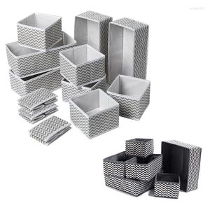 Storage Boxes Non-Woven Foldable Box Underwear And Socks Wardrobe Space-Saving Organizer Of Toys Cosmetics