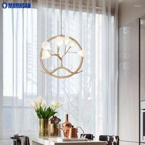 Pendant Lamps Modern Personality Light For Foyer Master Bedroom El Hall Kitchen Indoor Warm Home Lamp Decoration Fixtures AC90-260V