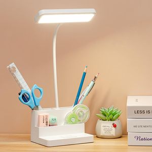 Lâmpadas de mesa Lâmpada de mesa LED Touch 3 cor de cor de cor de quarto premiável Estudar a cabeceira da cama Proteção dos olhos USB LightStable
