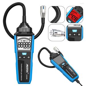 MESTEK GAS LEAK DETECTOR Analysator USB Laddning Triple Alarm Kylmedel Naturlig LEL PPM Brambar brännbar testare