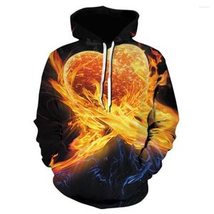 Men's Hoodies Skull Flaming 3D Print Men Women Hooded Funny Hoodie Sweatshirt Fashion Graphic Casual Streetwear Pullover Winter Jacket