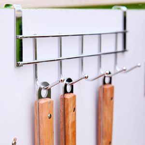 Kitchen Storage Hooks Over The Door 5 Home Bathroom Organizer Rack Clothes Coat Hat Towel Hanger Accessories Holder