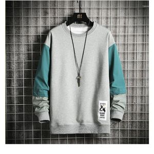 Erkek Hoodies Kore tarzı sweatshirt Sonbahar Sıradan Gevşek Hip Hop Harajuku Crewneck Polerones Hombre Giyim DB60WY