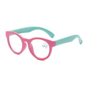 Sunglasses Frames Children Blue Light Blocking Glasses Boys Girls Computer Protective Eyeglasses Silicone Frame Custom Prescription Lens