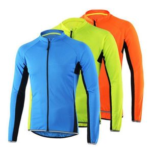 Racing Jackets Outdoor Sports Cycling Jersey Bike Bicycle Full Zip Long Sleeve Shirt MTB Riding Clothing