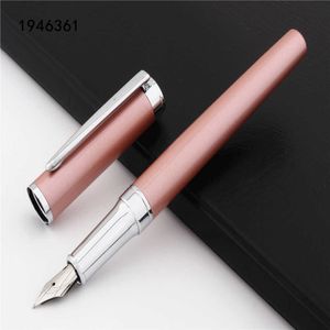 Qualidade de luxo 05 Rose Gold Color Metal School Student Office Medium Fountain Pen