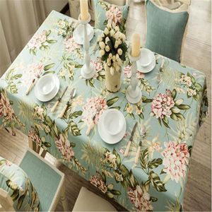 Table Cloth Flower Boom Tablecloth Home Quality Coffee Tea Pad Natural Cup Mat Dinning Decorate Gift Blanket Antependium