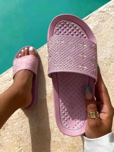 Slippers 2023 Women Women Beach Candy Color Sandals Summer Pvc Outdoor Woman Shoes Wild Moda Wild Non Slip Bottom Sandal Indoor Soft