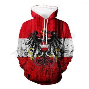 Erkek Hoodies Aulaygo 3D Ulusal Bayrak Baskı Hoodie Erkekler Günlük Moda Yumuşak Giysileri Vintage Sweatshirt Özel