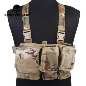 Hunting Jackets Emersongear Lightweight Simple Tactics Chest Rig Loop & Hoop For Tactical CS Game