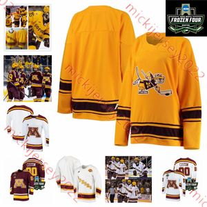 L'hockey universitario indossa maglie da hockey personalizzate Ed Minnesota Golden Gophers 2 Jackson Lacombe Brock Faber Ryan Johnson Jaxon Nelson Jimmy