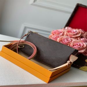 Wallets Designers Designer bags Classic Luxury Chain Fashion Plaid Flower Brand Wallet Vintage Ladies Brown Leather Handbag designer shoulder bag with box