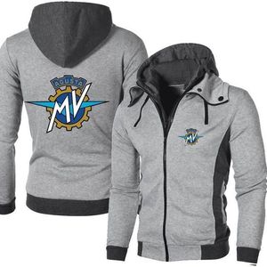 Männer Hoodies Sweatshirts 2023 MV Agusta Outdoor Casual Männlichen Jacken Fleece Warme Hohe Qualität SportWear Harajuku Outwear