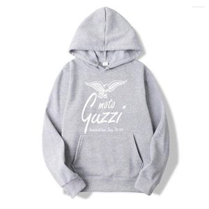 Męskie bluzy moto guzzi duże g czarne koszulki długie lub krótkie rękaw mo unisex bluzy męskie męskie topy jesienne zimowe pullover vintage