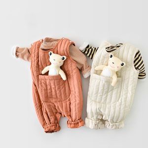 Jumpsuits MILANCEL 2023 Autumn Baby Clothing Born Clothes Girls Rompers Toddler Boy Jumpsuit Vest Infant Outerwear