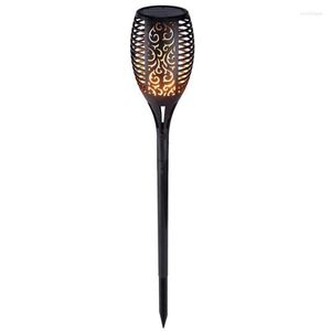 Solar Flame Torch Light Flickering Waterproof Garden Decor Landscape Lawn Lamp Led Outdoor