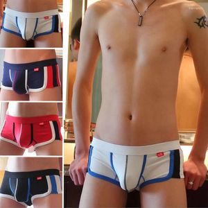 Underpants Men's Underwear Low Waist Pure Cotton Sexy Fashion U Convex Design Breathable Color Matching