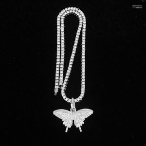 Подвесные ожерелья 8 мм 12 -мм бордюр кубинская цепь серебряного цвета серебряное ожерелье Женское бабочка теннис хип -хокер подарки