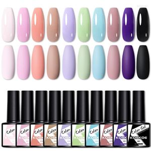 Nail Gel KOSKOE Spring Color Polish Pink Purple Green Art Soak Off Semi-permanent Varnish Manicure Top Coat