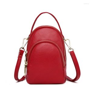 Вечерние сумки подлинная кожаная сумка с поперечным кусочком высококачественная модная модная тенденция женская сумочка